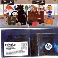 Poketo Vinyl Wallet: Pleasant Air Travel Tableaux